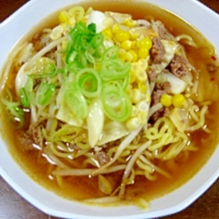 ＢＢＱの残り野菜で◆ラーメン